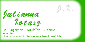 julianna kotasz business card